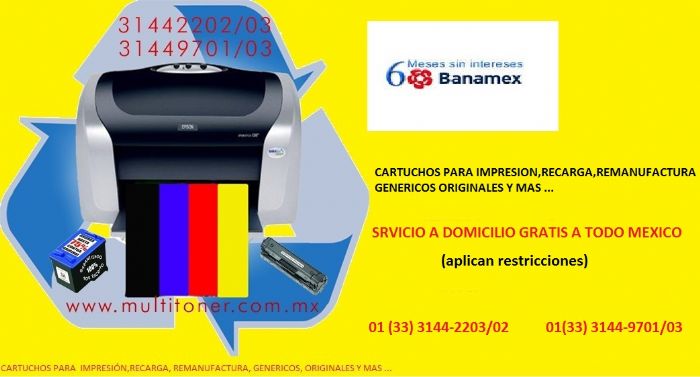 recarga de cartuchos para impresion